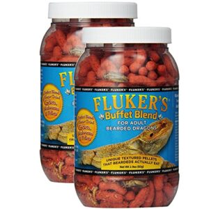 fluker's buffet blend adult bearded dragon formula, 2.9 ounce (pack of 2 - 5.8oz total)