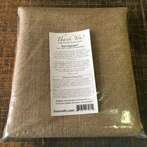 Burlapper Burlap Jute Fabric, 40 Inch x 5 Yards, 12 oz Decorator Quality