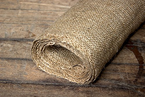 Burlapper Burlap Jute Fabric, 40 Inch x 5 Yards, 12 oz Decorator Quality