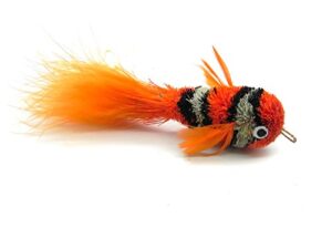 cat toy teaser wand refill - clownfish katfly® (orange)
