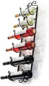 towel rack and wine rack - bronze wall wine rack - wall mounted wine rack fits up 6 level wine bottles and many towels - fits as bathroom towel holder, or towel hanger, or a cap rack - by sagler