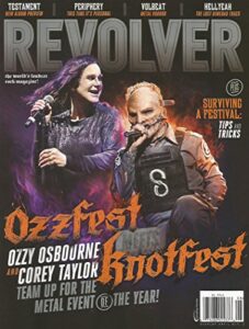 revolver magazine august / september 2016 (ozzy osbourne / corey taylor cover) ozzfest, knotfest,testament, volbeat, much more!