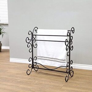 Frenchi Home Furnishing Blanket Rack, 35.5"H, Black