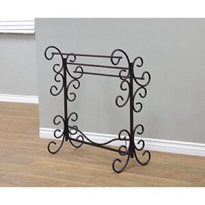 Frenchi Home Furnishing Blanket Rack, 35.5"H, Black