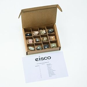 Eisco Sedimentary Rocks Kit - Contains 12 specimens Measuring Approx. 1" (3cm)