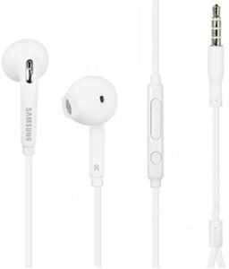 samsung oem wired 3.5mm headset eg920lw for galaxy phones (jewel case w/ extra eargels)