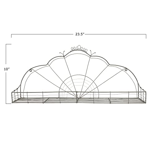 Creative Co-Op Hand Made Metal Wire Wall Shelf