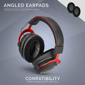 BRAINWAVZ Angled Memory Foam Earpad - Suitable for Large Over The Ear Headphones - AKG, HifiMan, ATH, Philips, Fostex (Hybrid)