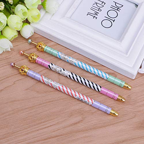 Ipienlee Crown Desigh 0.5 MM Black Ink Gel Pens for School, Office or Family Use, 12pcs