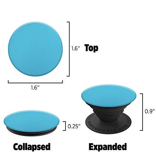 PopSockets: Collapsible Grip & Stand for Phones and Tablets - Aluminum Blue