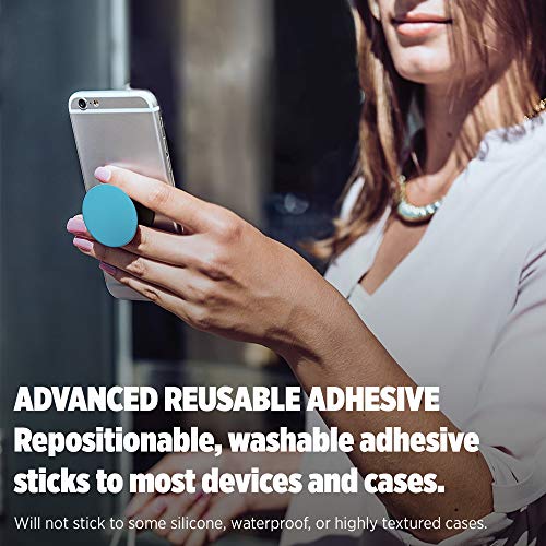 PopSockets: Collapsible Grip & Stand for Phones and Tablets - Aluminum Blue