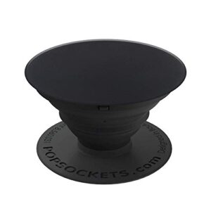 popsockets: collapsible grip & stand for phones and tablets - aluminum black