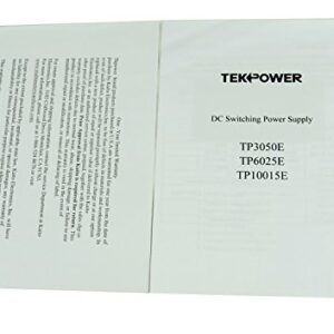 TekPower TP6025E DC Adjustable Switching Power Supply 60V 25A Digital Display