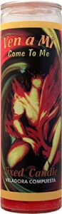 indio 7day candle-vm come to me red:mystical fixed 7 day glass candle come to me - red