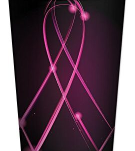 Mugzie 16 Ounce Travel Mug - Drink Cup with Removable Insulated Wetsuit Cover - Breast Cancer Awareness