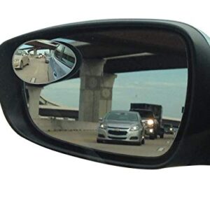 Blind Spot Car Mirrors: Semi Oval Convex Rear View/Side Car Mirror |Automotive Exterior Accessories | Blindspot Stick On Mirror For Car By Utopicar (2pack)