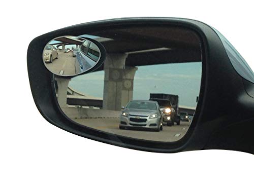 Blind Spot Car Mirrors: Semi Oval Convex Rear View/Side Car Mirror |Automotive Exterior Accessories | Blindspot Stick On Mirror For Car By Utopicar (2pack)