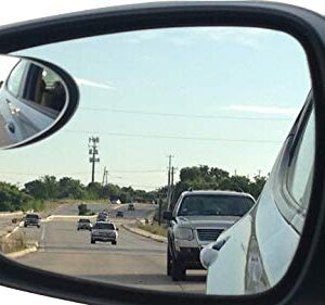 Blind Spot Car Mirrors: Semi Oval Convex Rear View/Side Car Mirror |Automotive Exterior Accessories | Blindspot Stick On Mirror For Car By Utopicar (2pack)