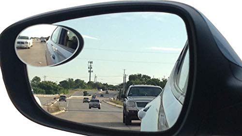 Blind Spot Car Mirrors: Semi Oval Convex Rear View/Side Car Mirror |Automotive Exterior Accessories | Blindspot Stick On Mirror For Car By Utopicar (2pack)