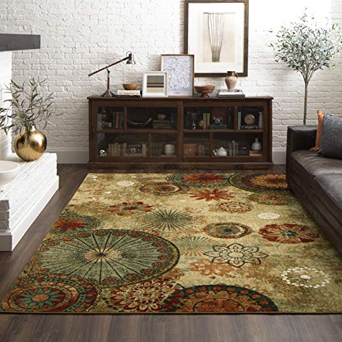 Mohawk Home Caravan Medallion Ornamental Area Rug, 7'6"x10', Multi