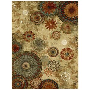 Mohawk Home Caravan Medallion Ornamental Area Rug, 7'6"x10', Multi