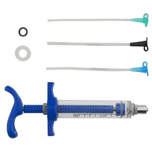 LILYS PET Reuseable Young Birds Feeding Syringe,Plastic and Perspex Material,Feeding Milk for Young Birds or Feeding Medicine for Sick Birds (10ml and 2+2.5+3mm Hose)