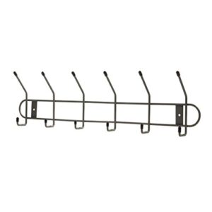 Spectrum Diversified Wall Mount 6 Hook Rack, Industrial Gray