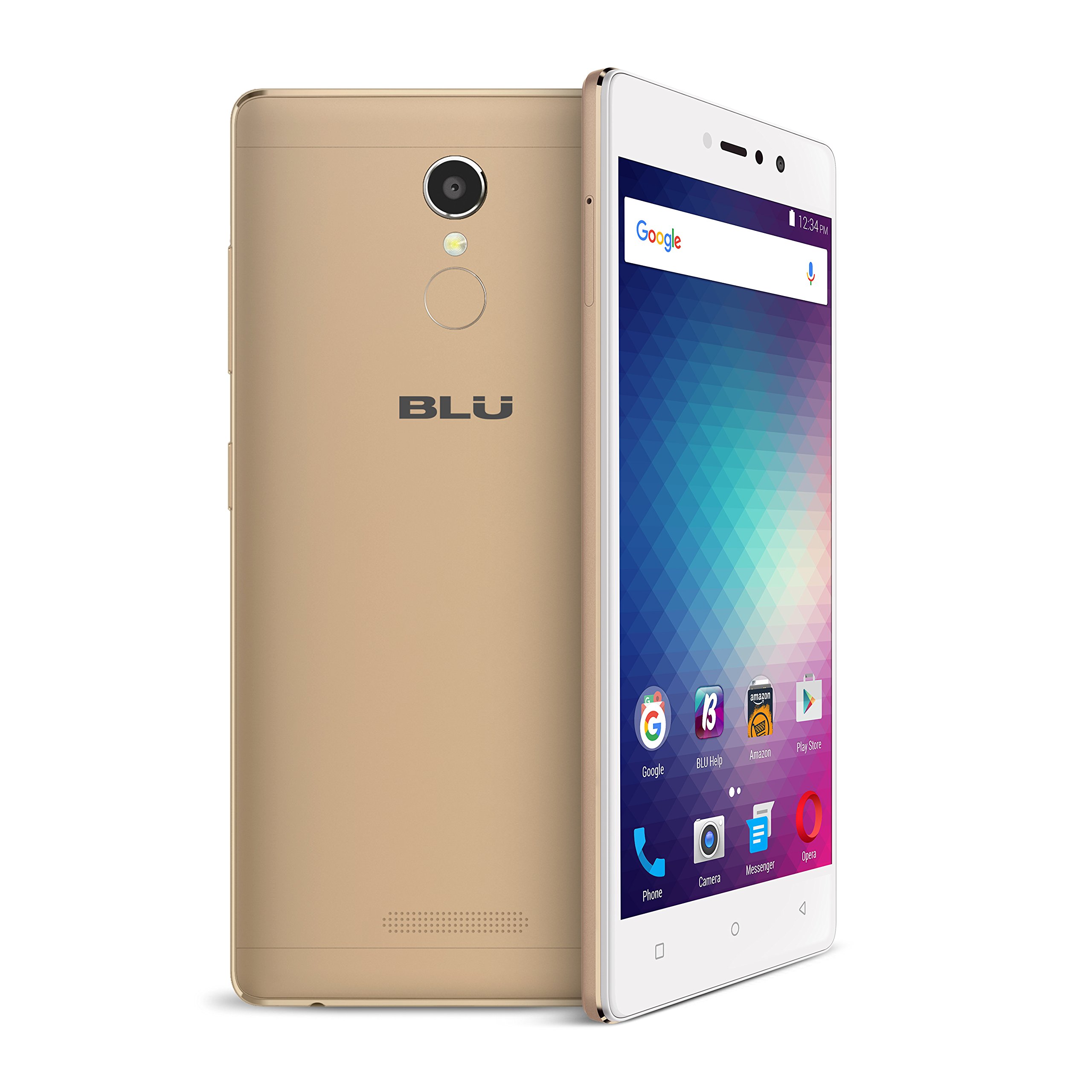 BLU VIVO 5R (32GB) 5.5" Full HD, Dual SIM 4G LTE GSM Factory Unlocked Smartphone with Fingerprint Sensor, Gold