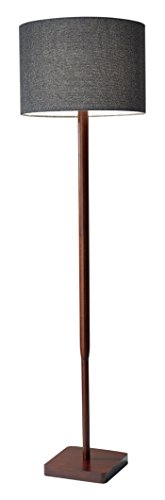 Adesso Home 4093-15 Transitional One Light Floor Lamp from Ellis Collection in Bronze/Dark Finish, Walnut