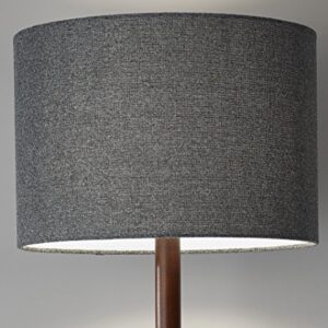 Adesso Home 4093-15 Transitional One Light Floor Lamp from Ellis Collection in Bronze/Dark Finish, Walnut