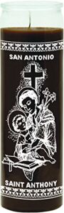 indio 7 day religious candle st. anthony - brown