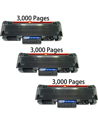 Green Toner Supply (Pack of 3) Compatible Replacement MLTD116L MLT-D116L Toner Cartridges MLT D116L 116L 116 [3-Pack Black] for SL-M2825DW SL-M2875FD SL-M2875FW SL-M2835DW SL-M2885FW Laser Printer