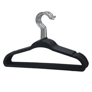 briausa kids baby clothes hangers black steel hooks –ultra slim, sturdy saves you extra space – set of 10