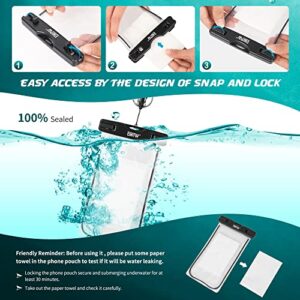 EOTW Waterproof Case, Universal Waterproof Phone Pouch Compatible for iPhone 13 12 11 Pro Max Xs Max XR 8 7 6 Plus Galaxy S20 S10 up to 6.8", IPX8 Cellphone Dry Bag