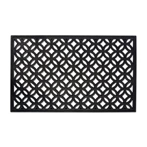 dii rubber doormats collection all weather, 18x30, lattice