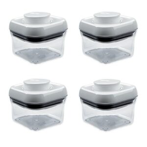 oxo good grips pop square 0.3-quart storage container (set of 4)