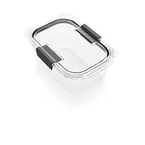 rubbermaid brilliance food storage container, medium deep, 4.7 cup, clear 2024349