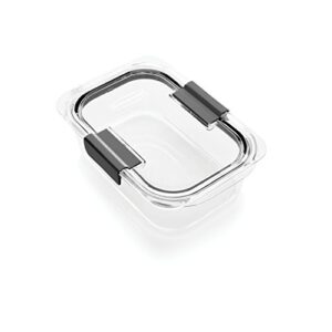 rubbermaid brilliance food storage container, medium, 3.2 cup, clear 1991156