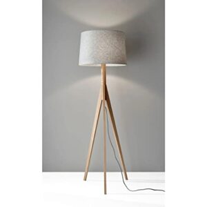 Adesso Home 3208-12 Transitional One Light Floor Lamp from Eden Collection in Bronze/Dark Finish, 18.00 inches, 59.25 in