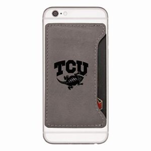 cell phone card holder wallet - tcu horned frogs