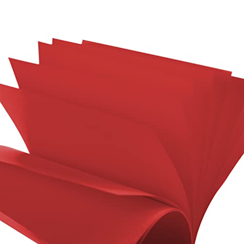 JAM PAPER Colored 24lb Paper - 90 gsm - 8.5 x 11 - Red Recycled - 50 Sheets/Pack