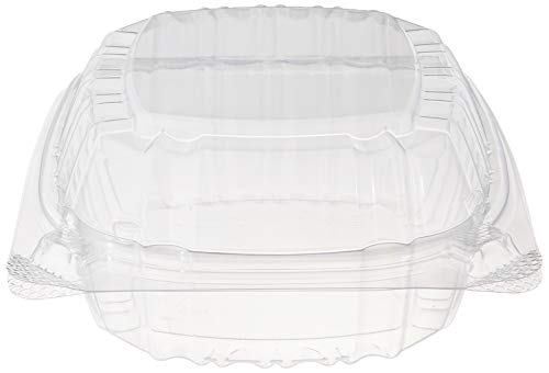 DART Container C53PST1-100 DART 5" Clear Hinged Plastic Food Take Out to-Go/Clamshell Container 100 Pack, 5 Inch