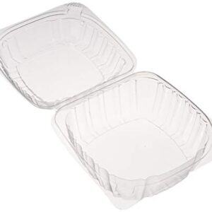 DART Container C53PST1-100 DART 5" Clear Hinged Plastic Food Take Out to-Go/Clamshell Container 100 Pack, 5 Inch