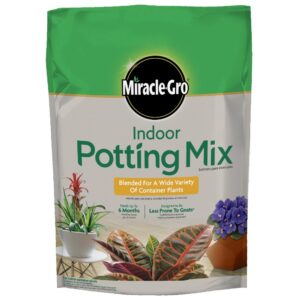 miracle-gro indoor potting mix 6 qt., grows beautiful houseplants