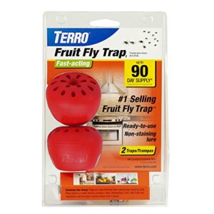 terro t2502 ready-to-use indoor fruit fly trap with built in window - 2 traps + 90 day lure supply