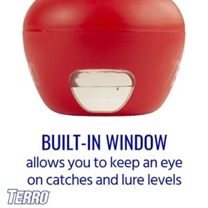 TERRO T2502 Ready-to-Use Indoor Fruit Fly Trap with Built in Window - 2 Traps + 90 day Lure Supply