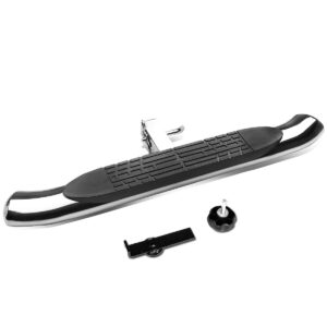 dna motoring hitst-2-4o-111-ss-t1 class iii 4" oval hitch step,silver