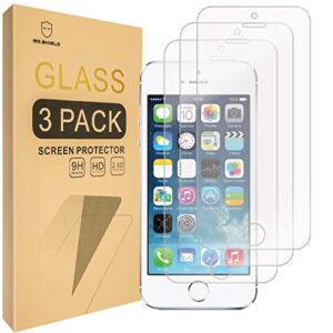 mr.shield-[3-pack designed for iphone se (2016 edition only) / iphone 5/5s / iphone 5c [tempered glass] screen protector with lifetime replacement
