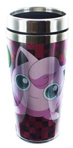 pokemon jigglypuff pink metal lid travel mug [just funky]