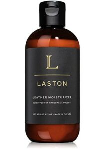 laston leather conditioner & moisturizer 8 oz | cleans and protects handbags, purses, and wallets | non-darkening formula for luxury leathers
